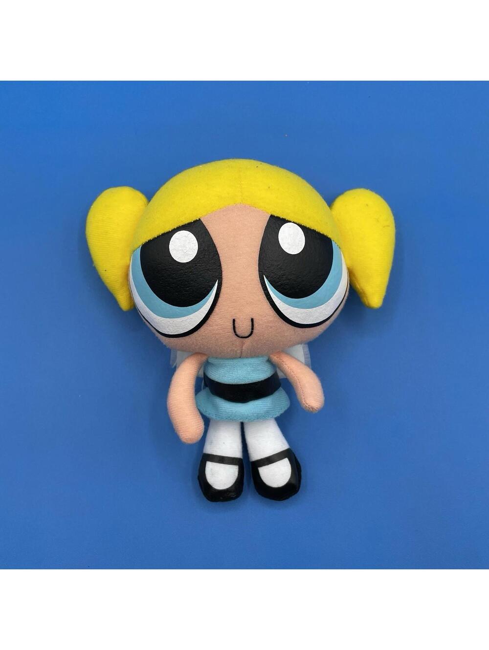 Vintage Powerpuff Girls Bubbles 6.5" Stuffed Plush Doll - Cartoon Network